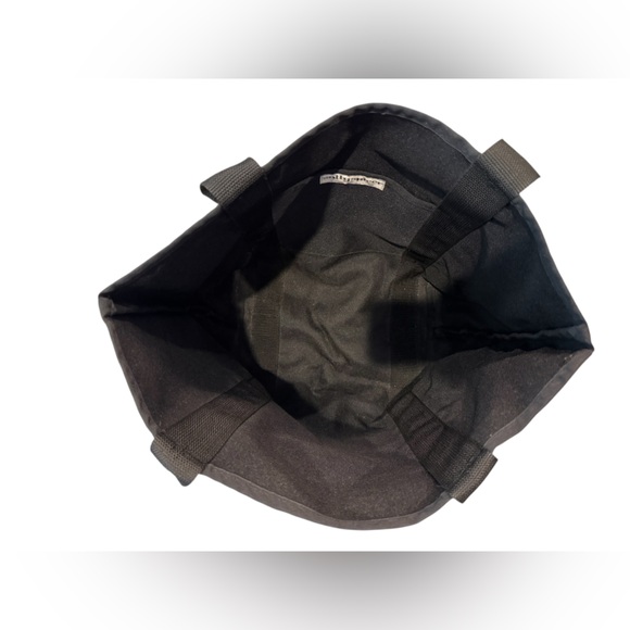 Chic Black and Gold Floral Tote Bag #D - Picture 4 of 7